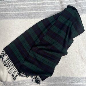 John Ashford plaid super soft scarf